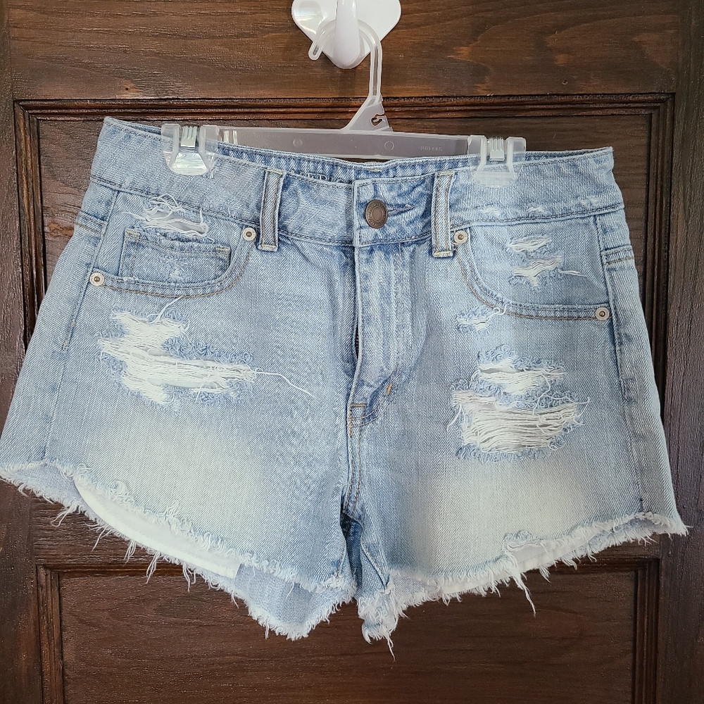AE Distressed Denim Shorts